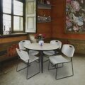 Regency Kahlo Round Table & Chair Sets, 48 W, 48 L, 29 H, Wood, Metal, Polypropylene Top, Maple TPL48RNDPLBK44GY